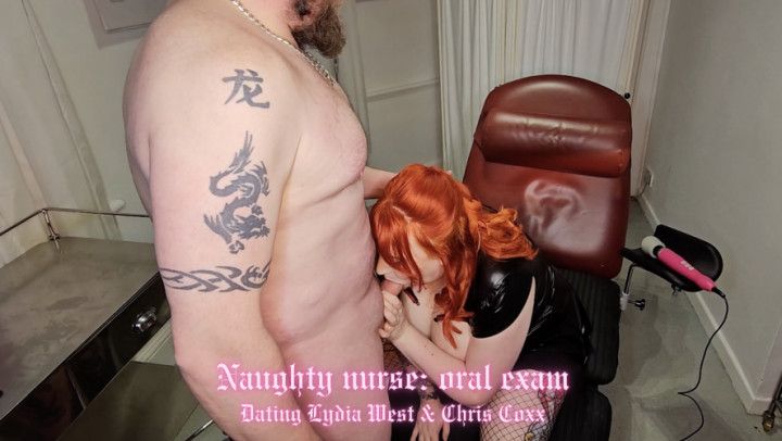 Naughty nurse oral exam with Chris Coxxx