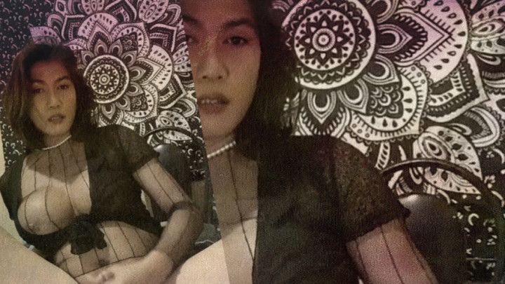 ladyboy with big tits cumming