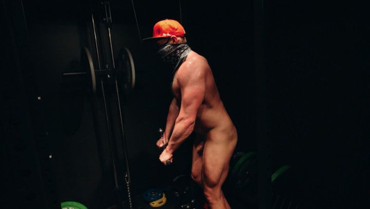 Naked Sweaty Gym Workout - Chest and Triceps