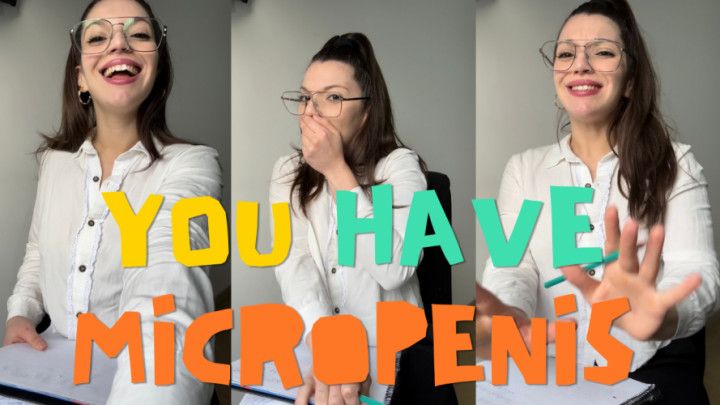 YOUR DOCTOR DIAGNOSED YOU AS A MICROPENIS