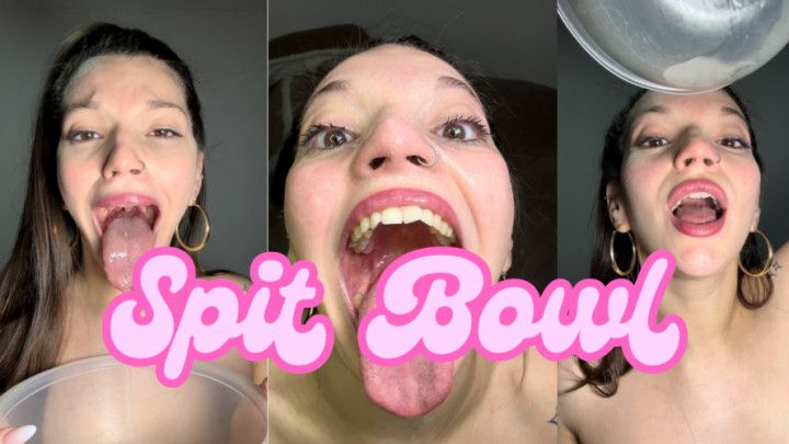 CUM BEGGING - Collecting my spit in a bowl