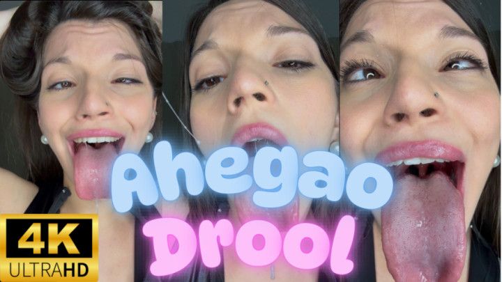 4K DESPERATE AHEGAO AND DROOLING TONGUE