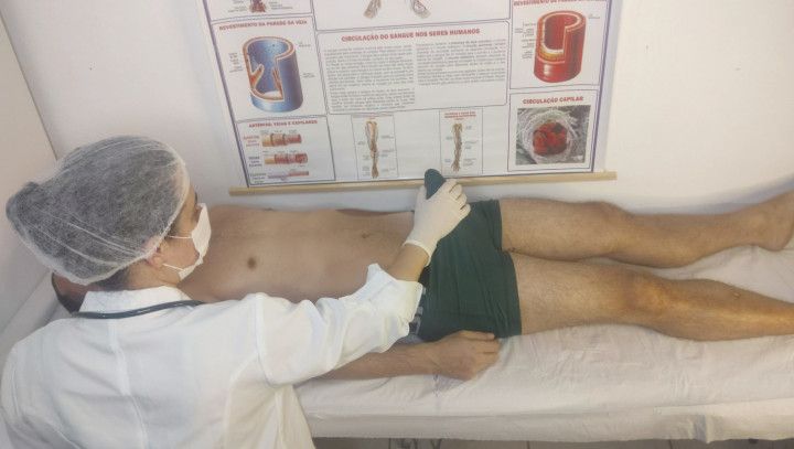 erection in the doctor's office