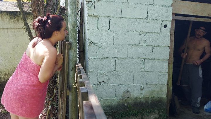 Shower doesn't work, married woman asks farm caretaker for h