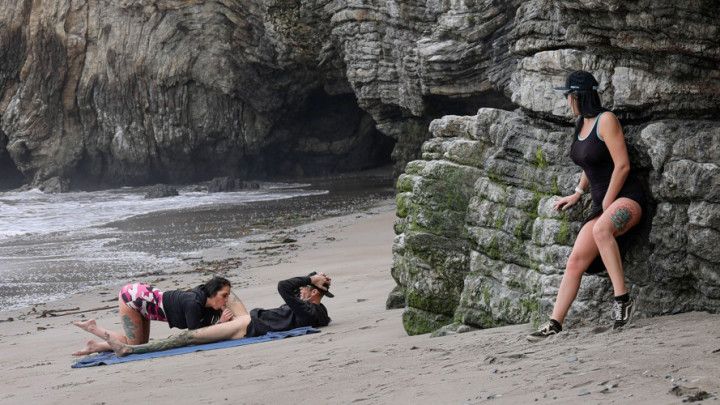 Watching my identical Fuck her husband at the Beach