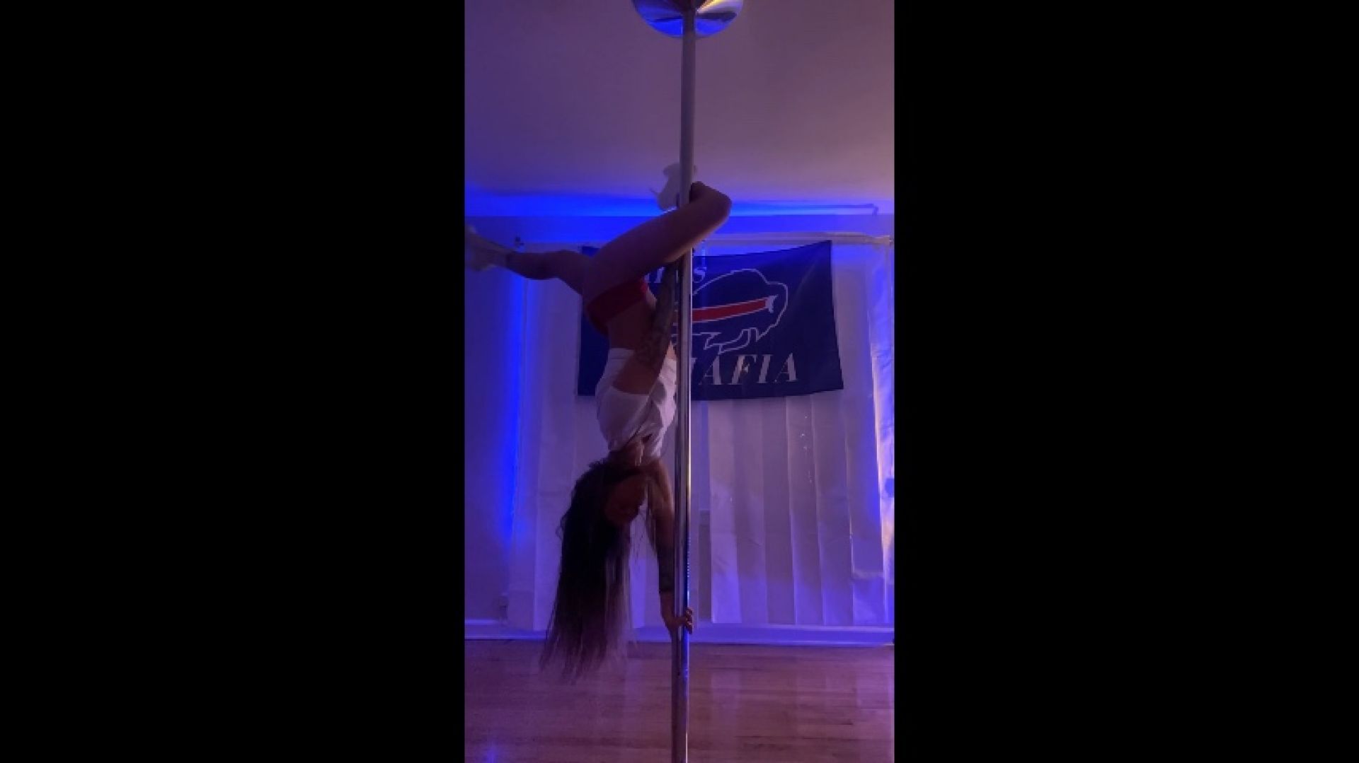 Stuck to pole by my hair