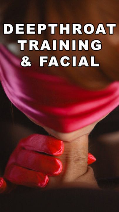 Redhead Milf - Deepthroat Training &amp; Facial