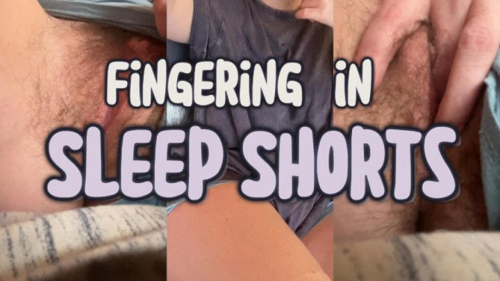 Pulling my shorts to the side