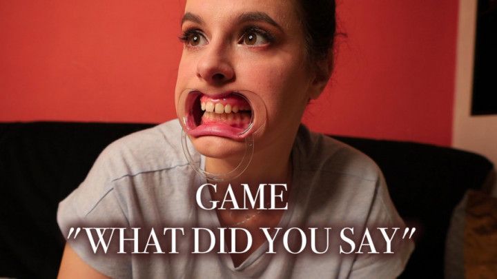 Funny game &quot;what did you say&quot; with your girlfriend