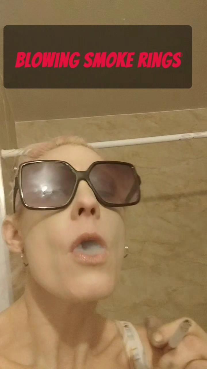 Blowing smoke rings for step-daddy