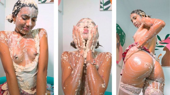 WAM !! Oatmeal mess on my school uniform