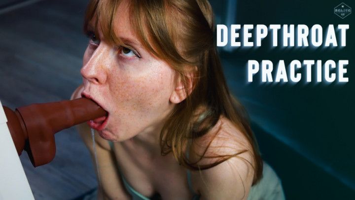 Deepthroat Training with Tears in my Eyes