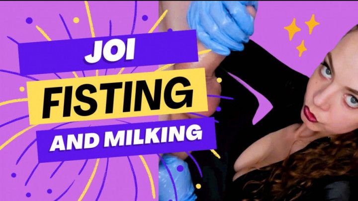 JOI While Fisting Jonny Until His Cock is Milked