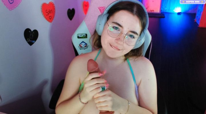 Cutie With Glasses Swallows ur Load