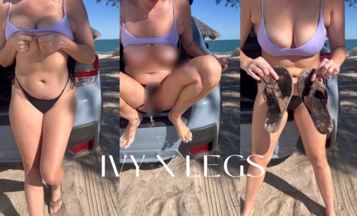 Messy Pee Off the Back of My Subaru