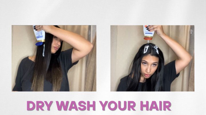 Dry Hair Wash with Shampoo
