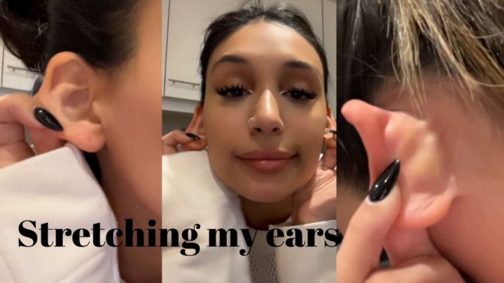 Stretching my ears really hard