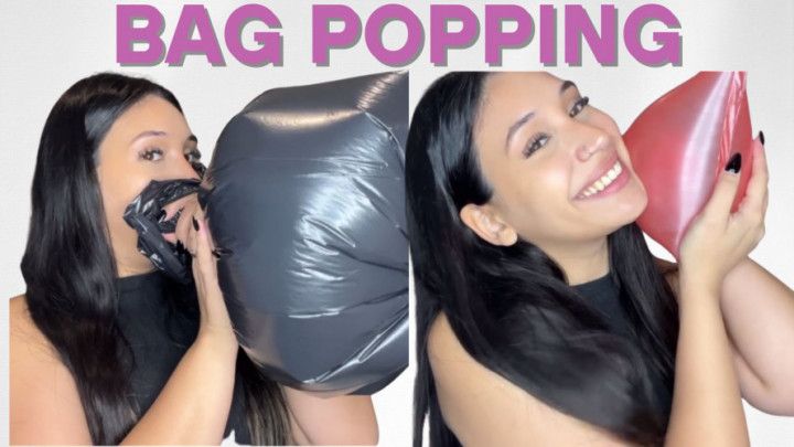Bag Popping, Exploding Bags in All Shapes