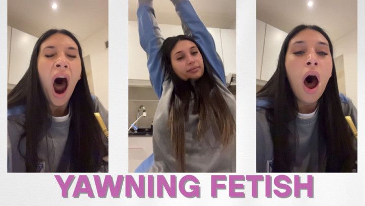 Yawning Fetish Video: Long Slow Natural Yawns with Eye Conta