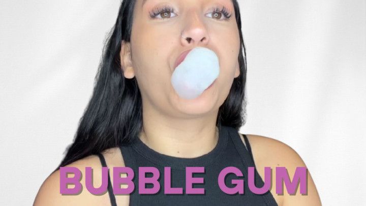 Bubble Gum Fetish, Chewing and Blowing Bubbles