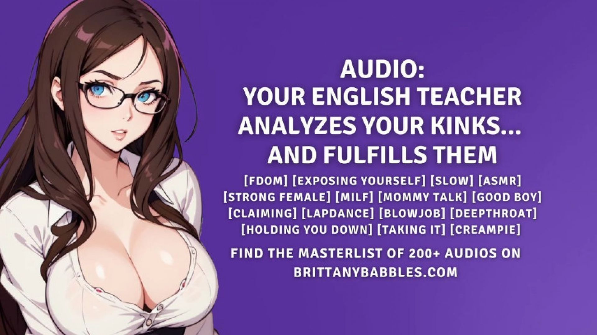 Your English Teacher Analyzes Your Kinks... And Fulfills The