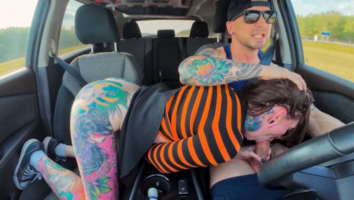 Car Ride Backseat Breeding with Makayla Moon
