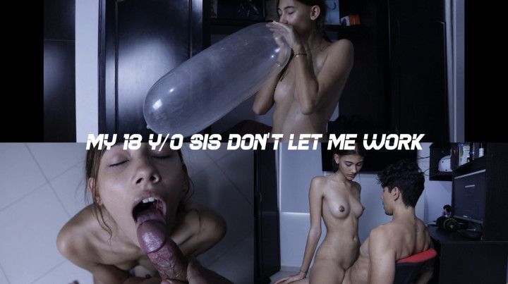 my step-brother is working and I just want to fuck