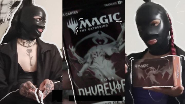 4-Magic Booster Opening with Brash - Latex, cartes &amp; rires