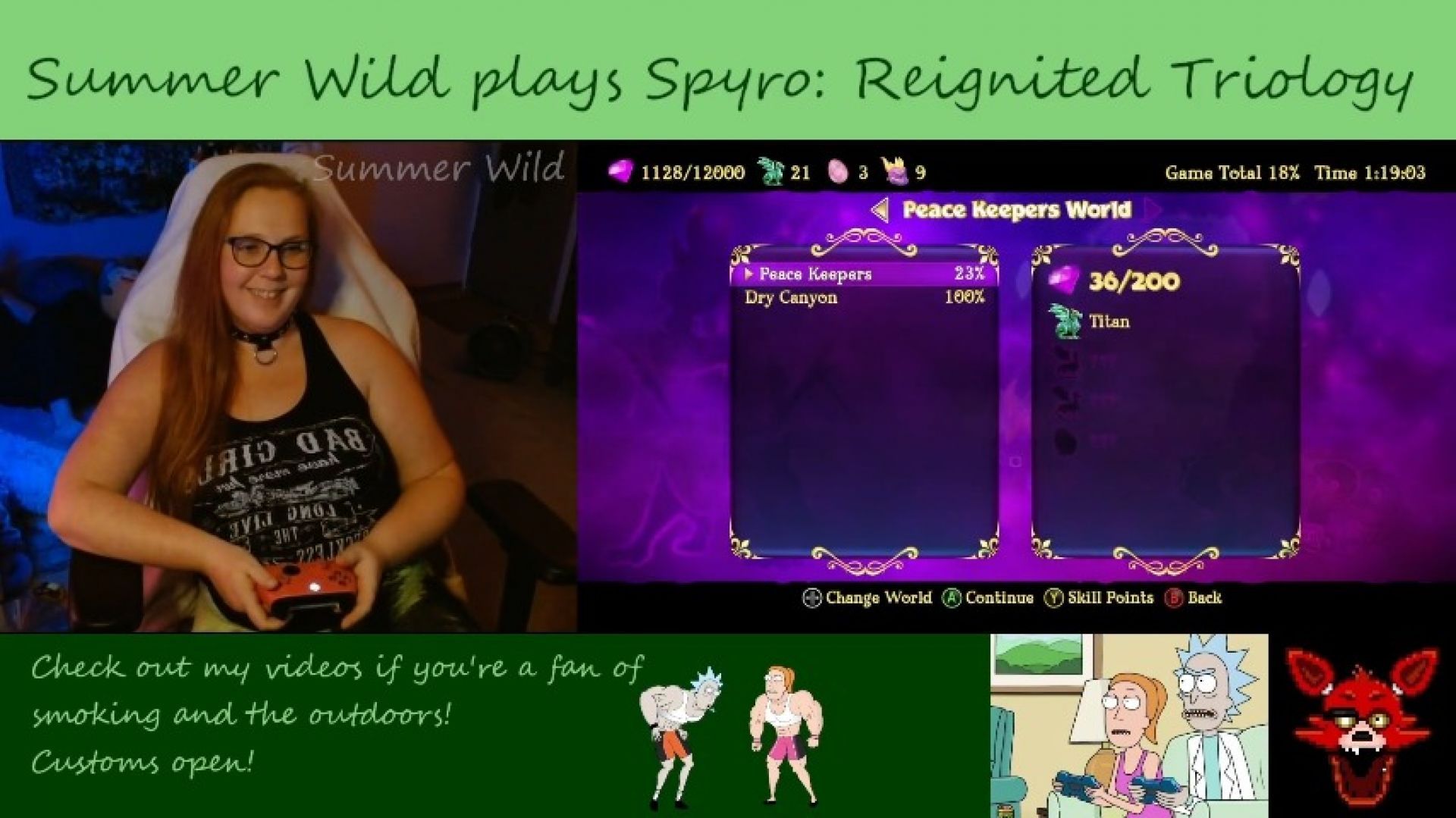 Come watch Summer Wild play Spyro! Episode 3