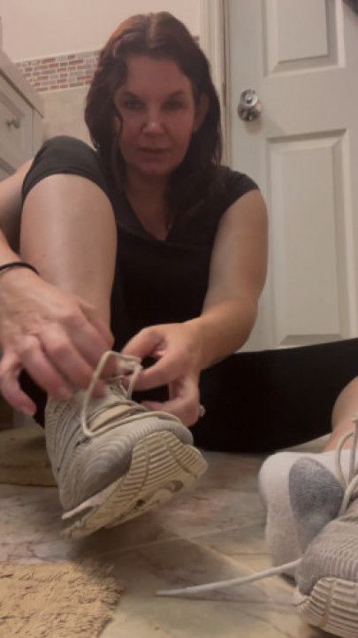 Check out my smelly sneakers