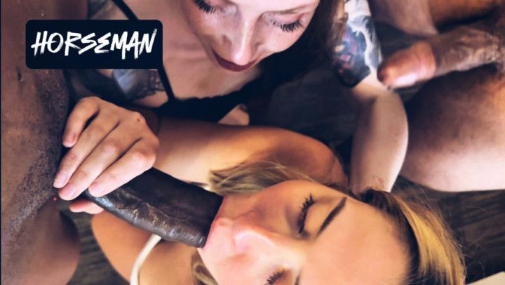 Horny Hotwife Friends Invite 2 BBCs to Hotel For Fuck Fest