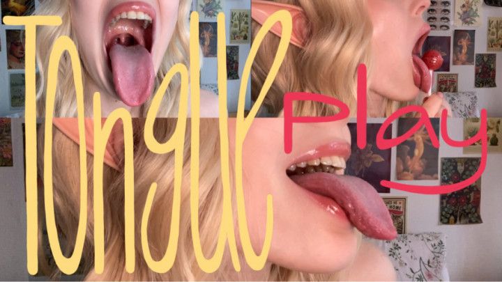 Cute girl teases you with her tongue