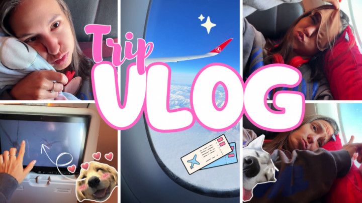 My Fisrt Trip Vlog! Flight Views, Games and Snacks