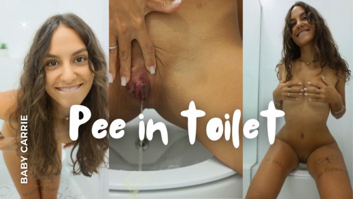 PEE IN TOILET
