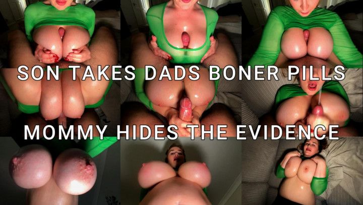 Pregnant step-Mommy fixes step-Sons boner pill cock