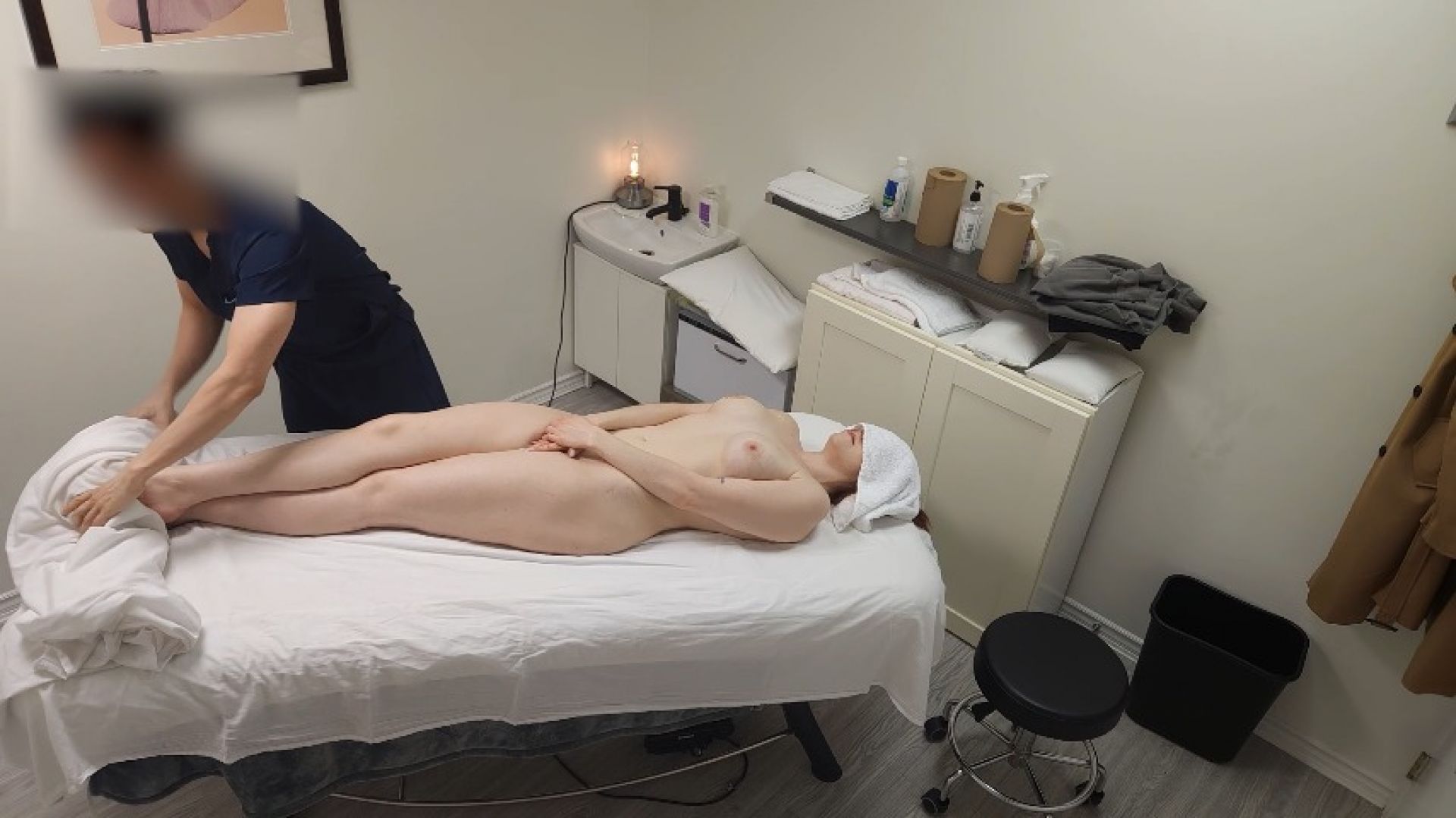 Anita, gorgeous bride-to-be presented with a special massage