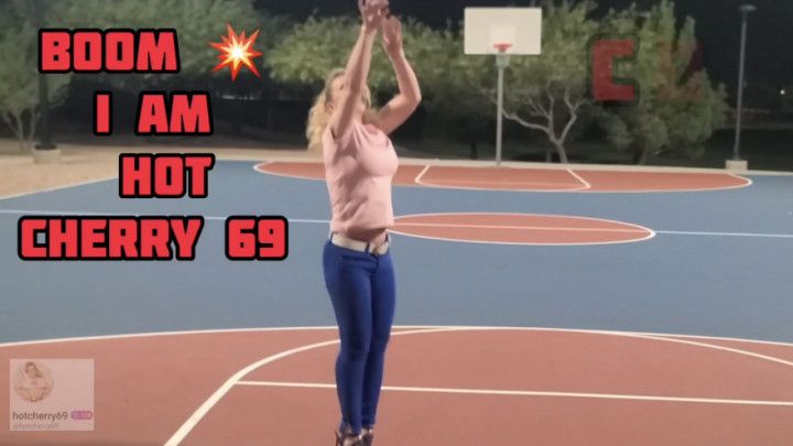 Hot Cherry Plays Basketball In Heels