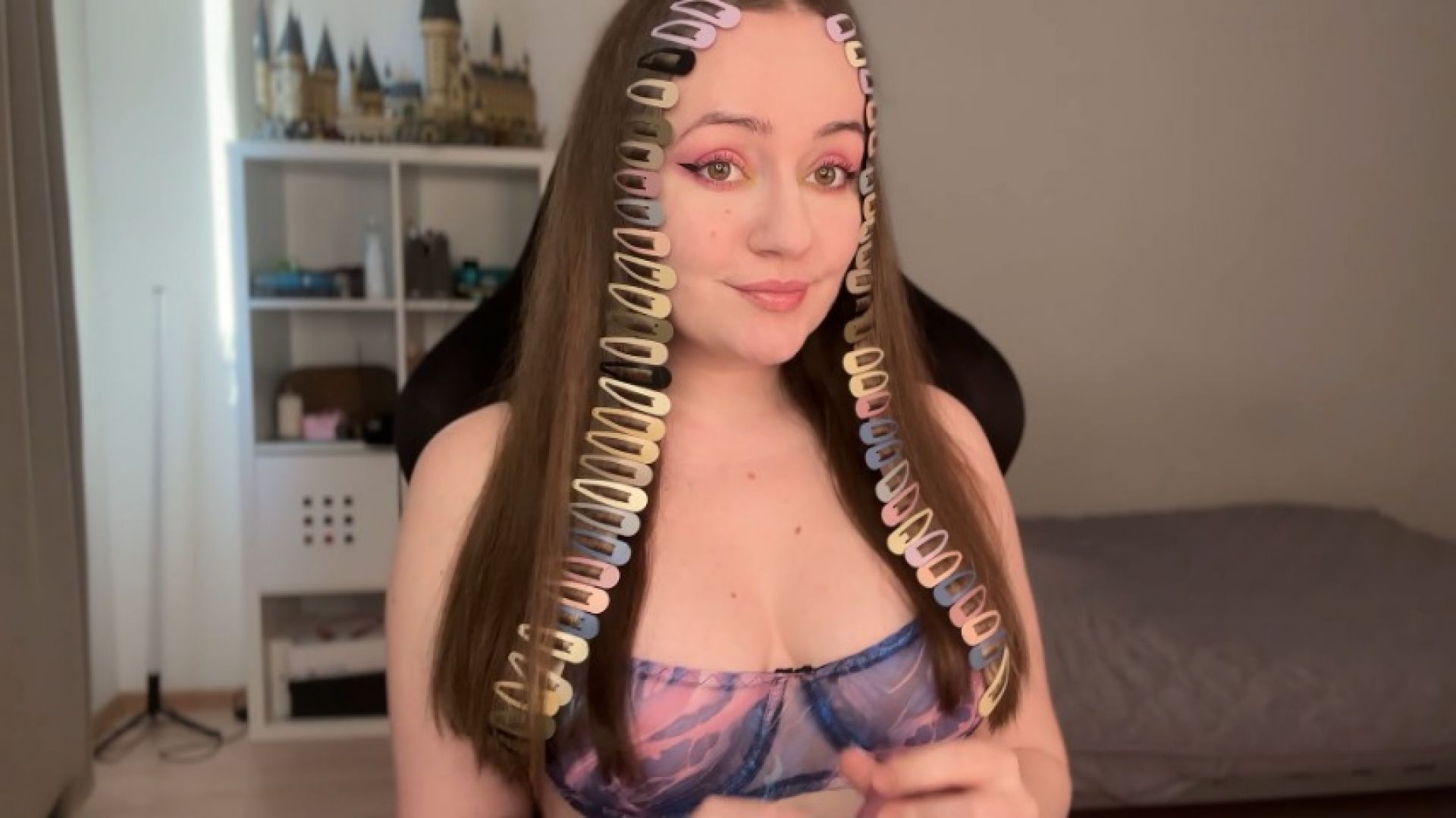 Asmr with hairpins part 2