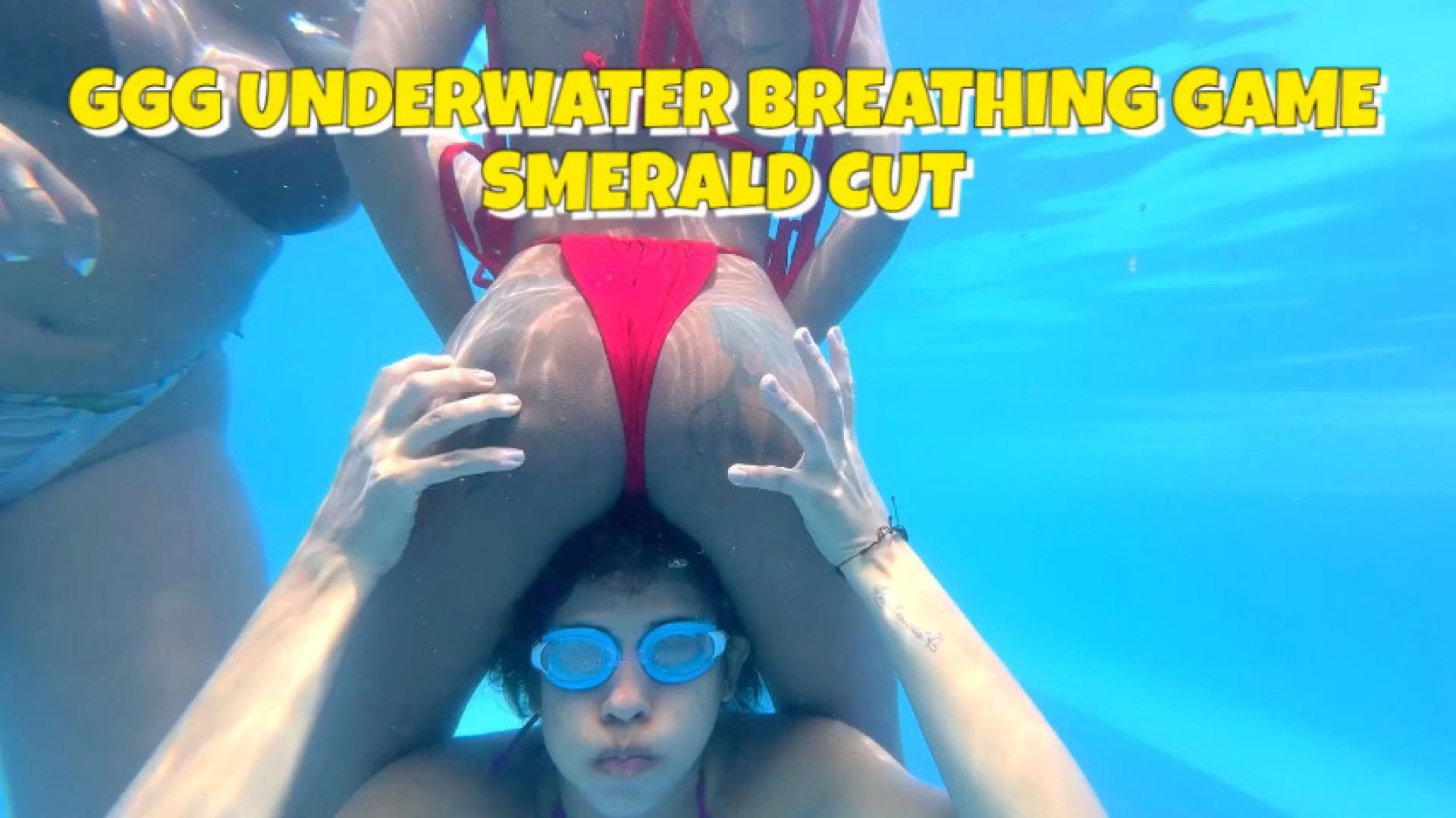Underwater Breath Play Challenge, Latina Fetish Cut