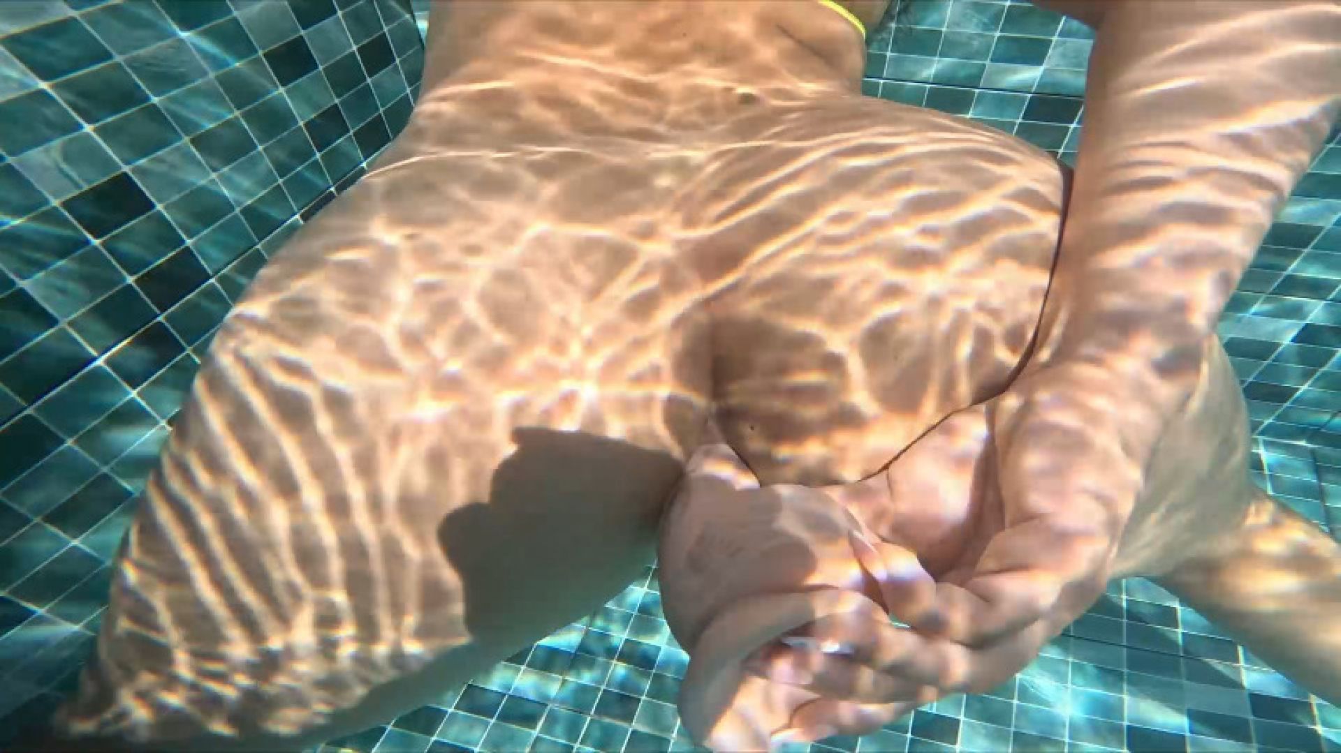 Wet Pool Fantasy with Dildo Play