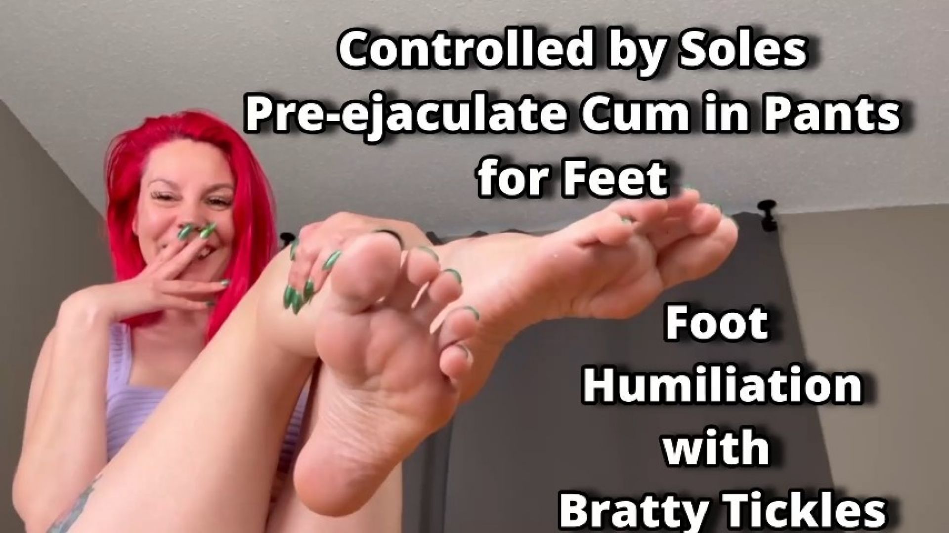 Controlled by Soles - Pre-ejaculate in Pants for Feet