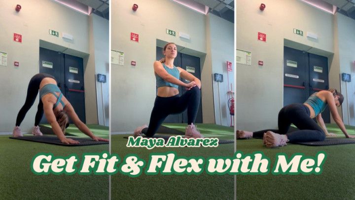 SFW Gym Stretch & Core Routine With Maya Alvarez