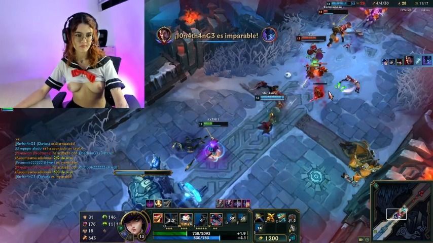 Your petite playing a video game