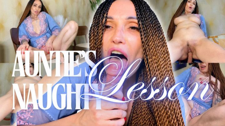 POV MILF Auntie Teach You How to Fuck Right CREAMPIE TABOO