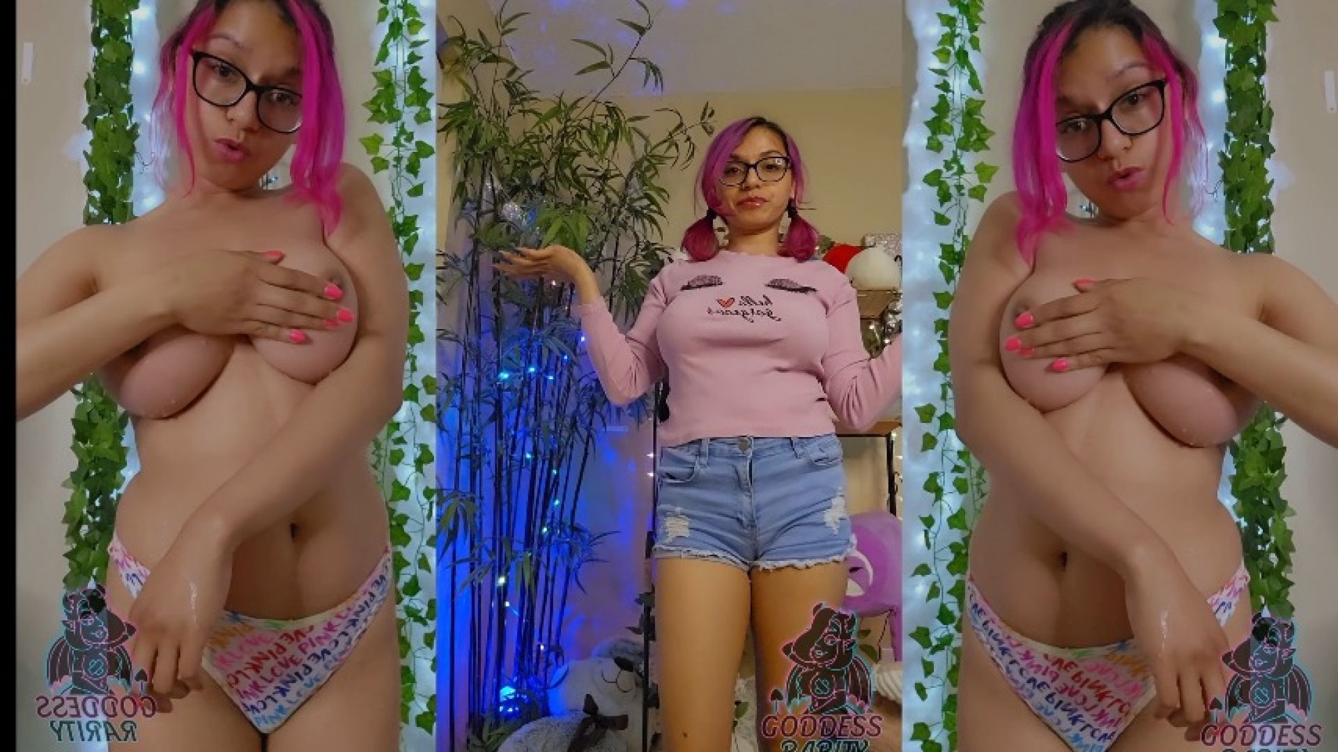 Goddess Rarity strips and tries on new clothes compilation