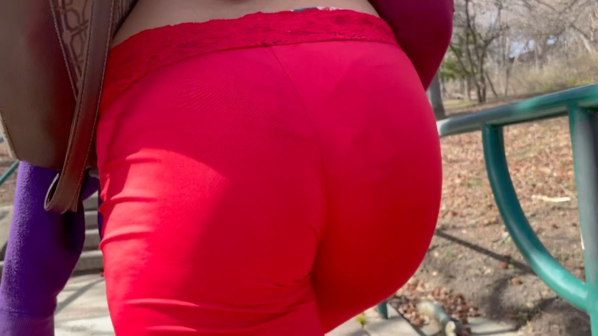 Latina NYC wedgie walk/ Picking