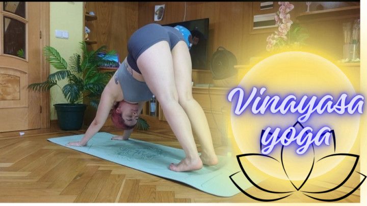 Seductive Flow: My Body Shines in Barefoot Vinyasa Yoga