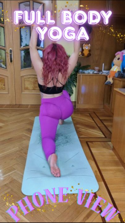 Hot Yoga in Tight Leggings: Vertical Feet and Ass POV