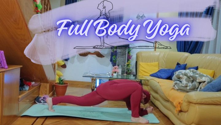 Hot Twists: Red Bodysuit and Bare Feet in Yoga