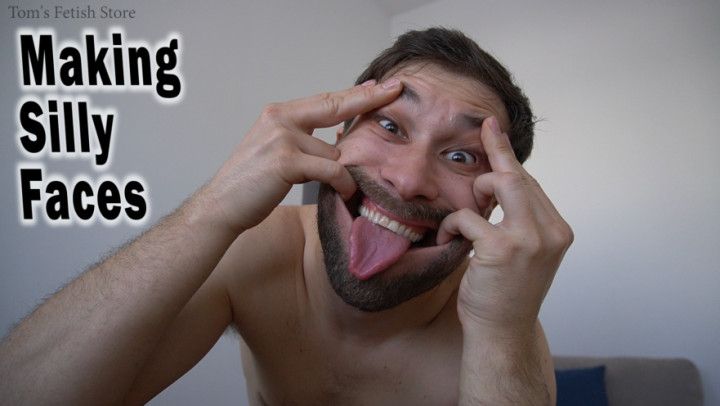 Making Topless Silly Faces -Toms Fetish Store